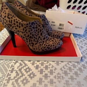 Style & Co Leopa Heel Bootie